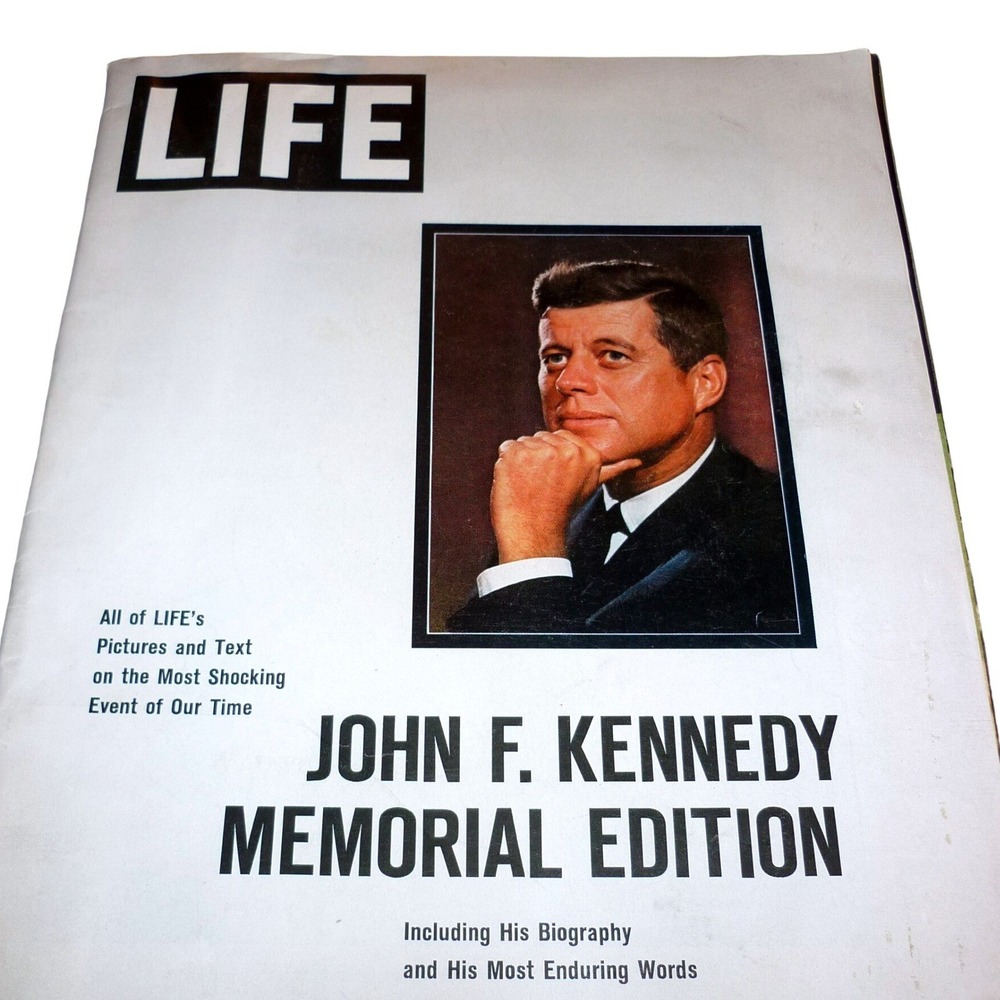 LIFE Magazine 1963 John F. Kennedy Memorial Edition JFK Biography Vintage